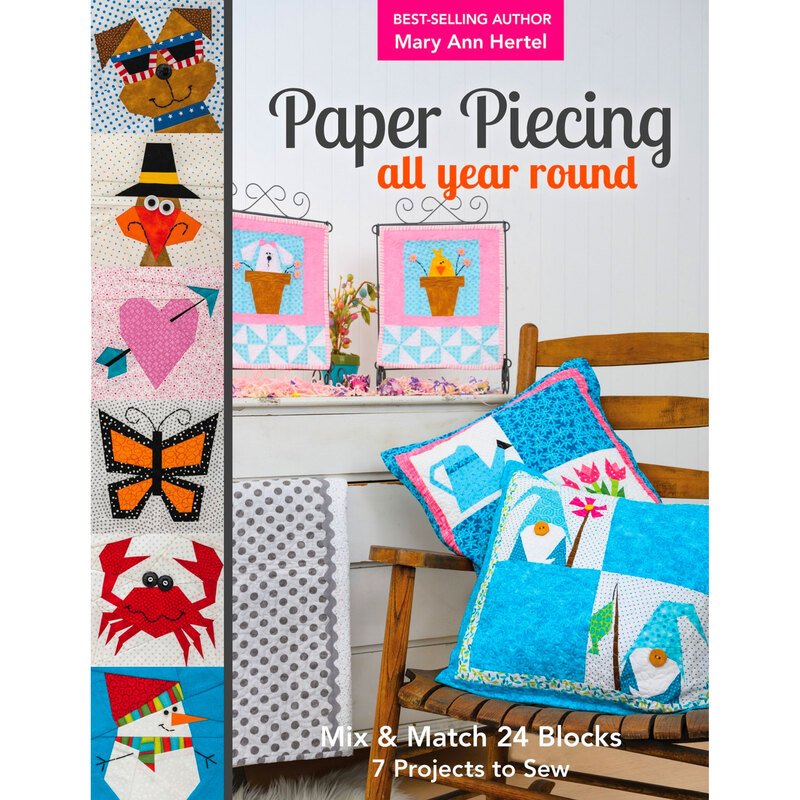 The front of the Paper Piecing All Year Round Book