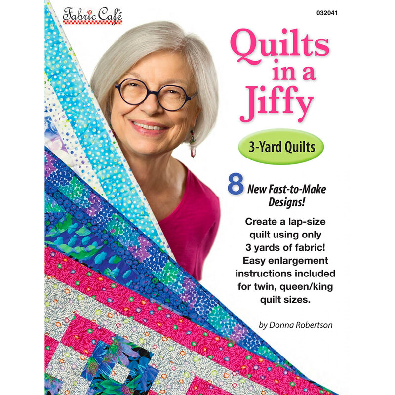 The front of the Quilts In a Jiffy Book