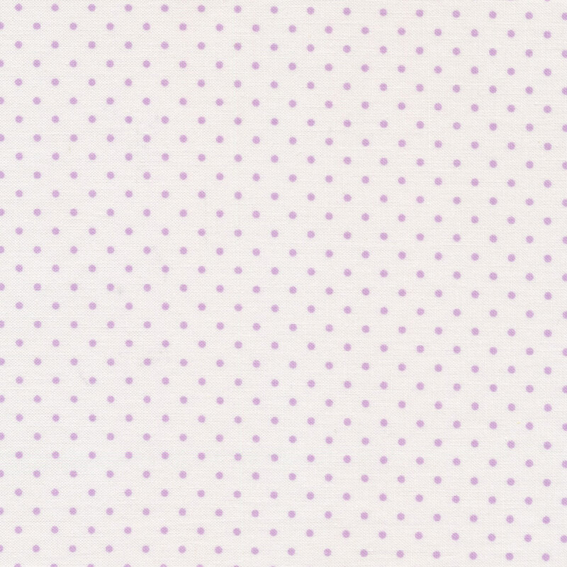 Small purple dots on a white background
