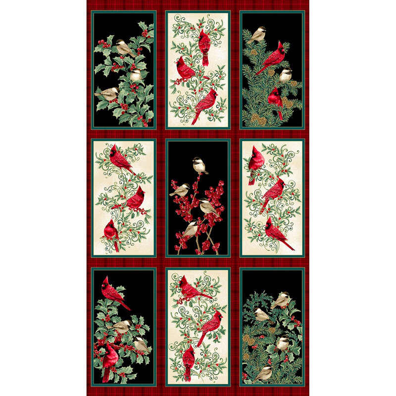 The Bird Winter Elegance panel