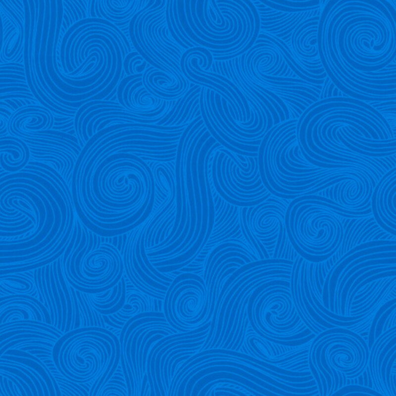 Blue swirls