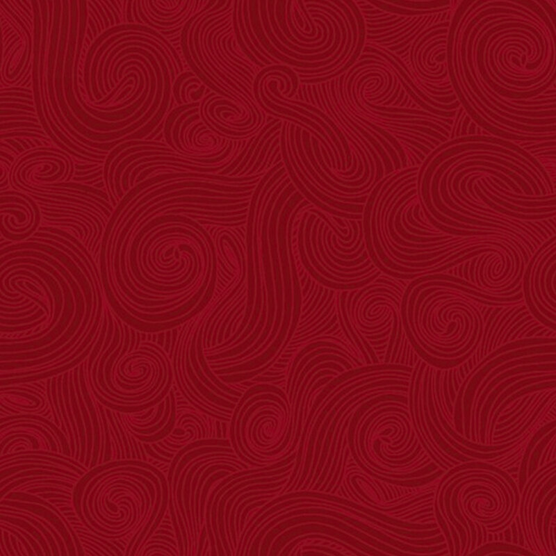 Burgundy swirls