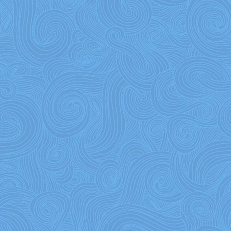 Blue swirls