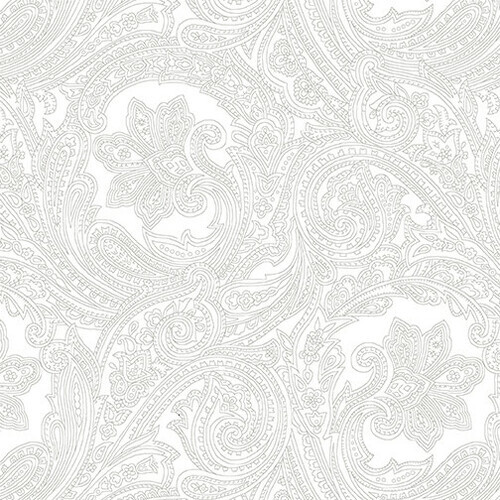 Paisleys and swirls on a white background