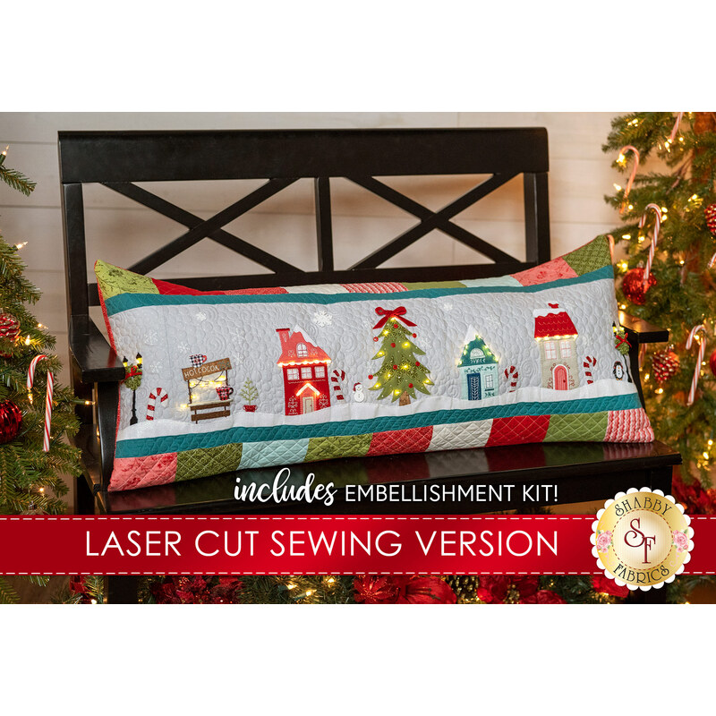 Candy Cane Lane Bench Pillow Kit - Sewing Version - RESERVE