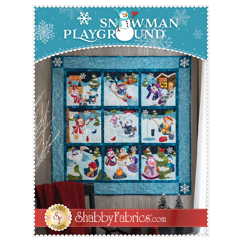 The front of the Snowman Playground pattern