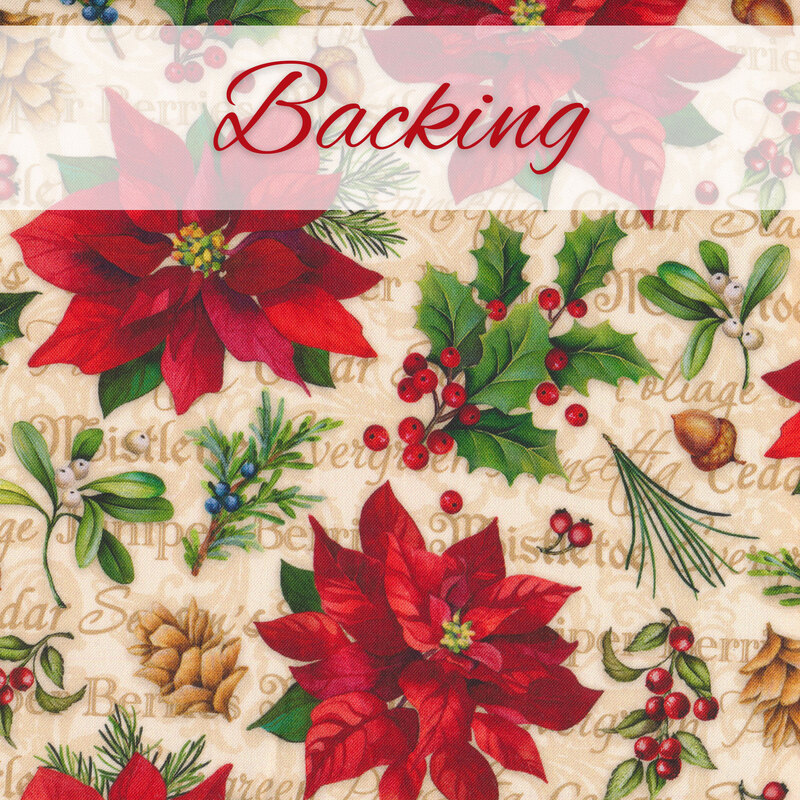 Old Time Christmas Patchwork BOM - Backing - 4yds - RESERVE