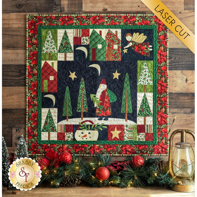 Santa Claus Lane Wall Hanging Kit - Old Time Christmas - Laser Cut - RESERVE