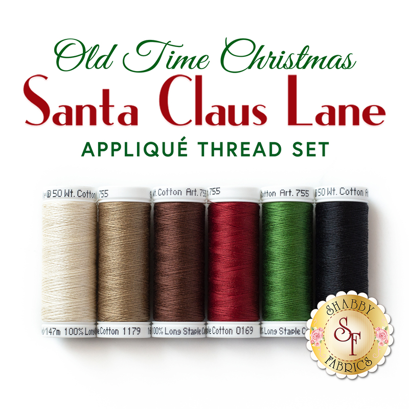Santa Claus Lane Wall Hanging - Old Time Christmas - 6pc Thread Set - RESERVE