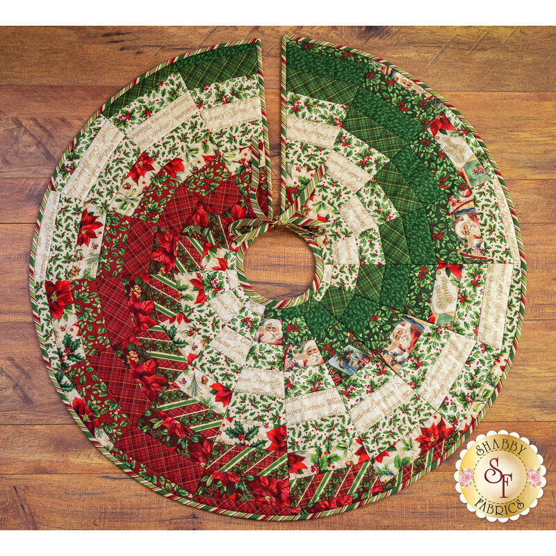 Quilt As You Go Bargello Tree Skirt Kit - Old Time Christmas - RESERVE
