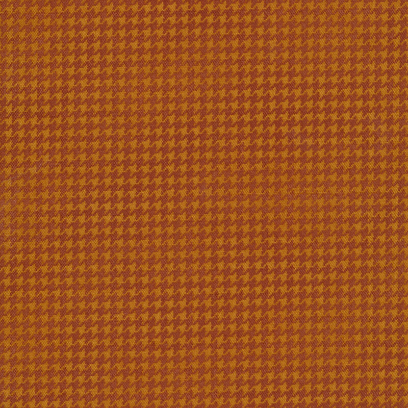 Brown tonal houndstooth fabric