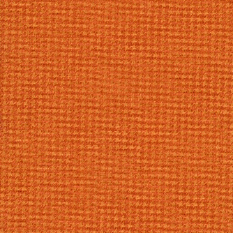 Orange tonal houndstooth fabrics