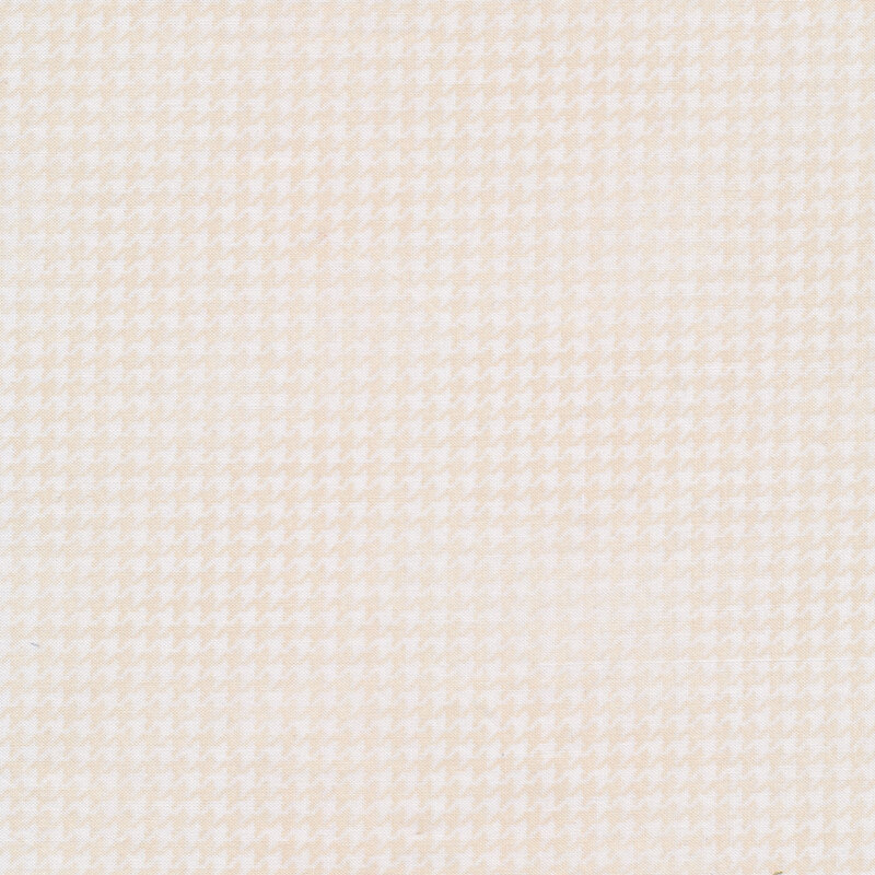 Tonal cream houndstooth fabric