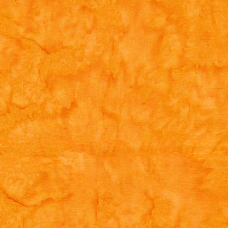 Bright orange marbled batik