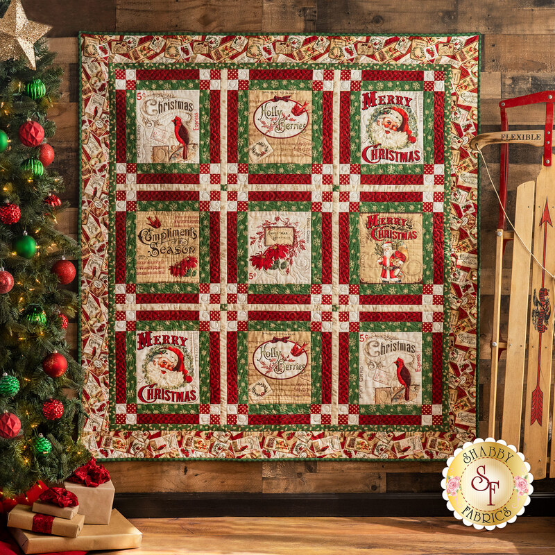 Postcard Holiday Quilt Kit - RESERVE