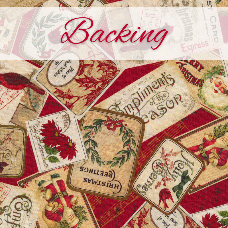 Postcard Holiday Quilt - Backing - 3-3/4 yds - RESERVE
