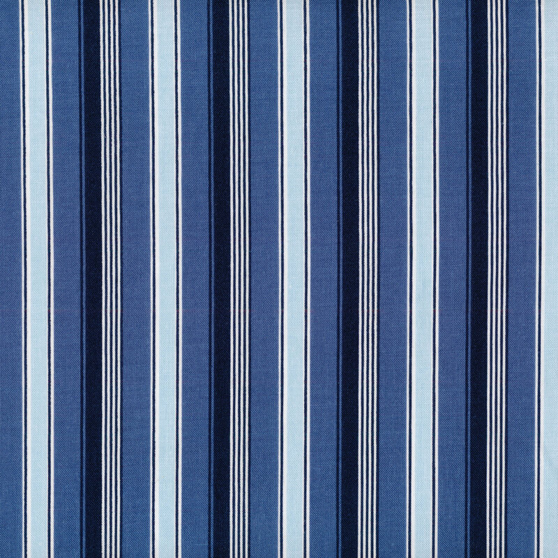 white blue and navy striped pattern
