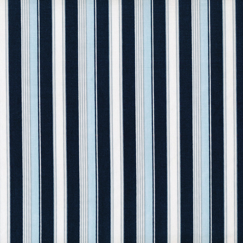 White and blue striped pattern