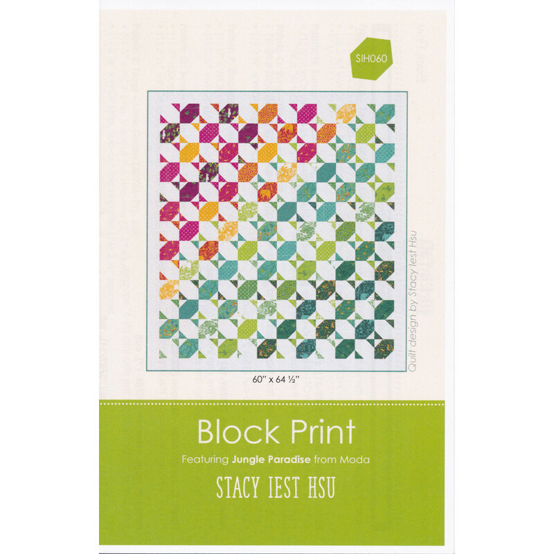 The front of the Block Print pattern