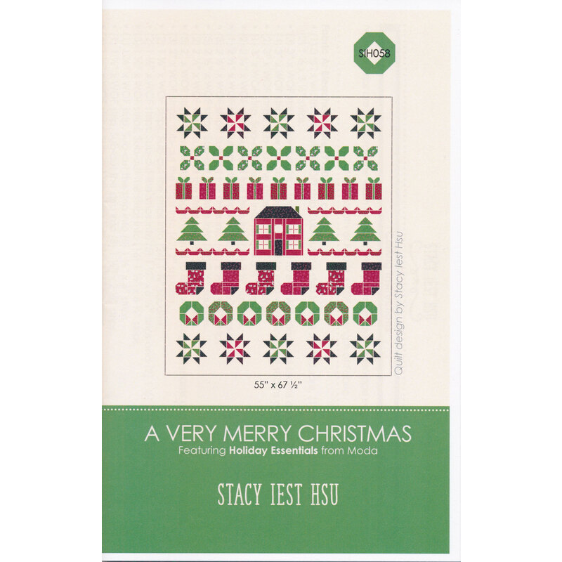 The front of the A Very Merry Christmas pattern
