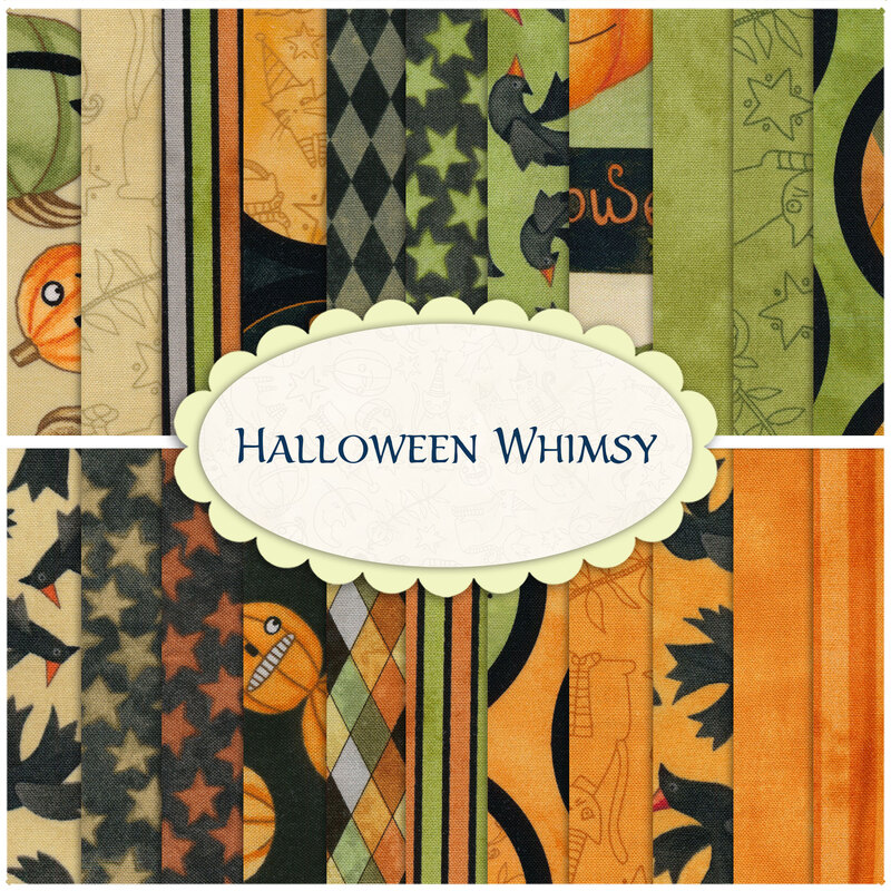 Halloween Whimsy Fq Set By Riley Blake Designs 