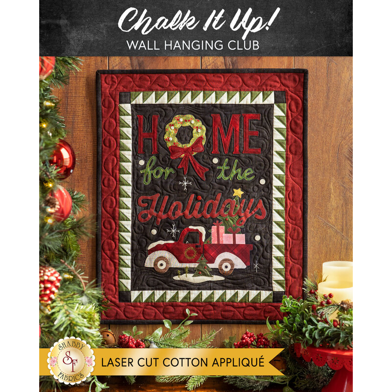 Chalk It Up Wall Hanging Club - Laser Cut Cotton