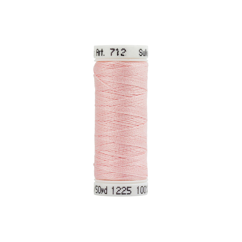 Spool of pastel pink Sulky Petite Cotton thread