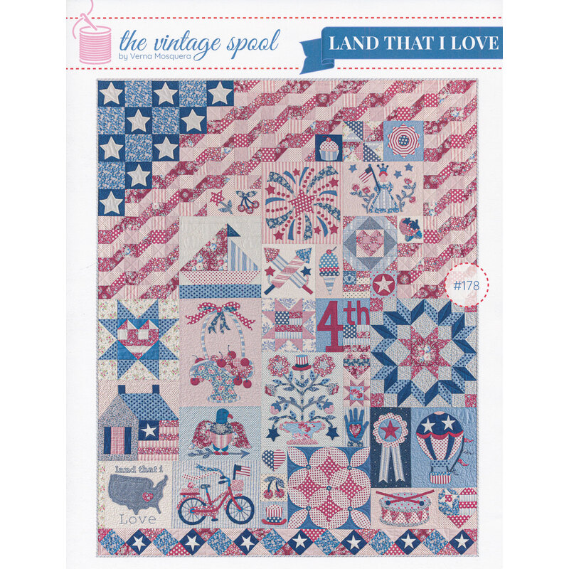 The front of the Land That I Love Pattern by The Vintage Spool