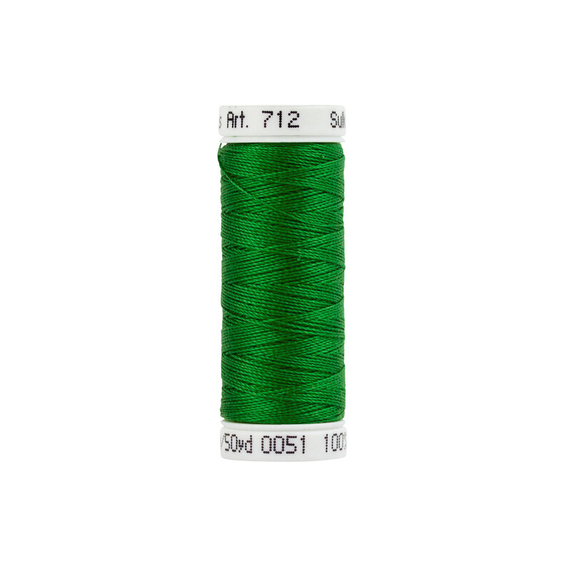 Spool of Jolly Green Sulky Petite Cotton 12wt thread