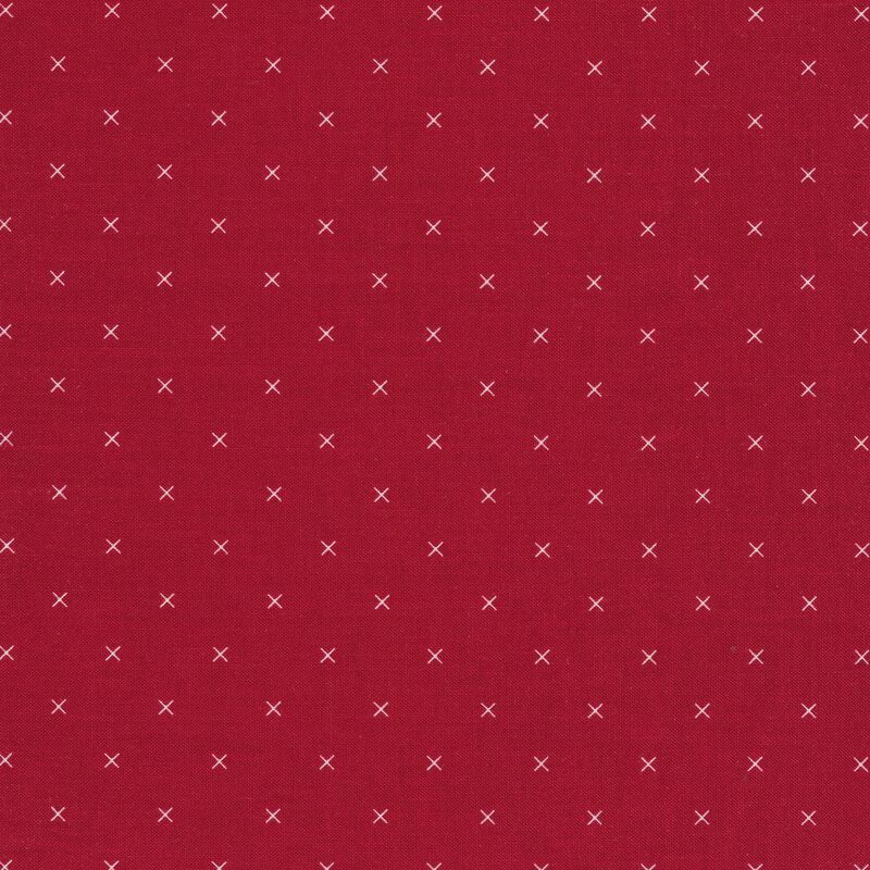Small white X's all over a red background