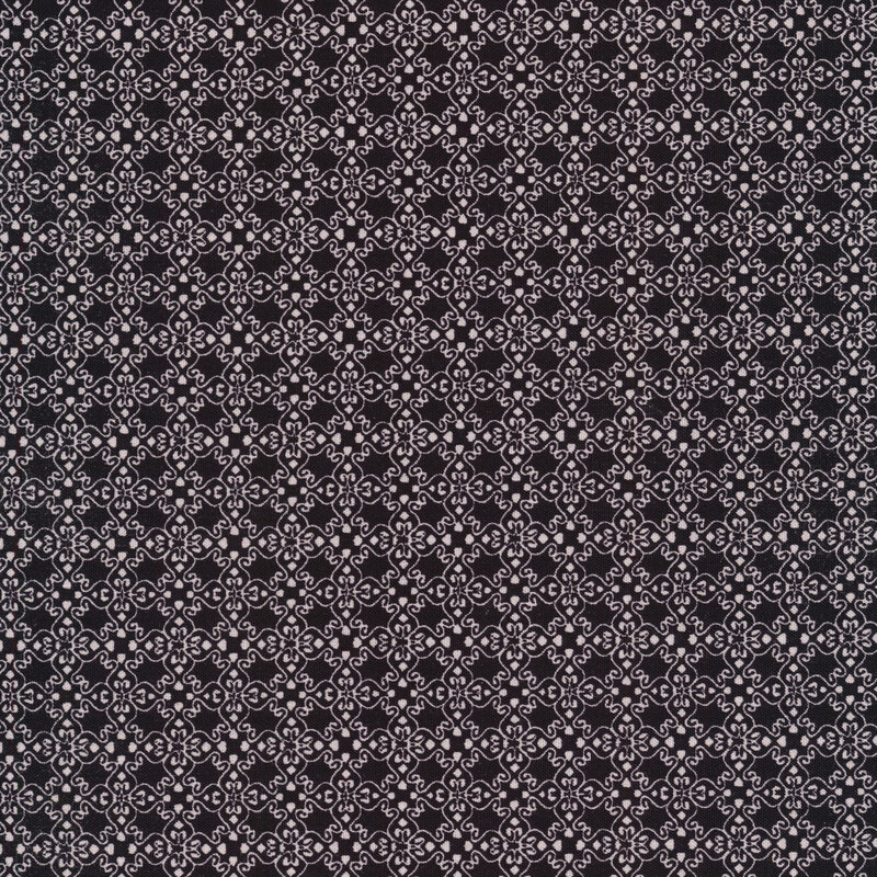 Intricate pattern on black background.