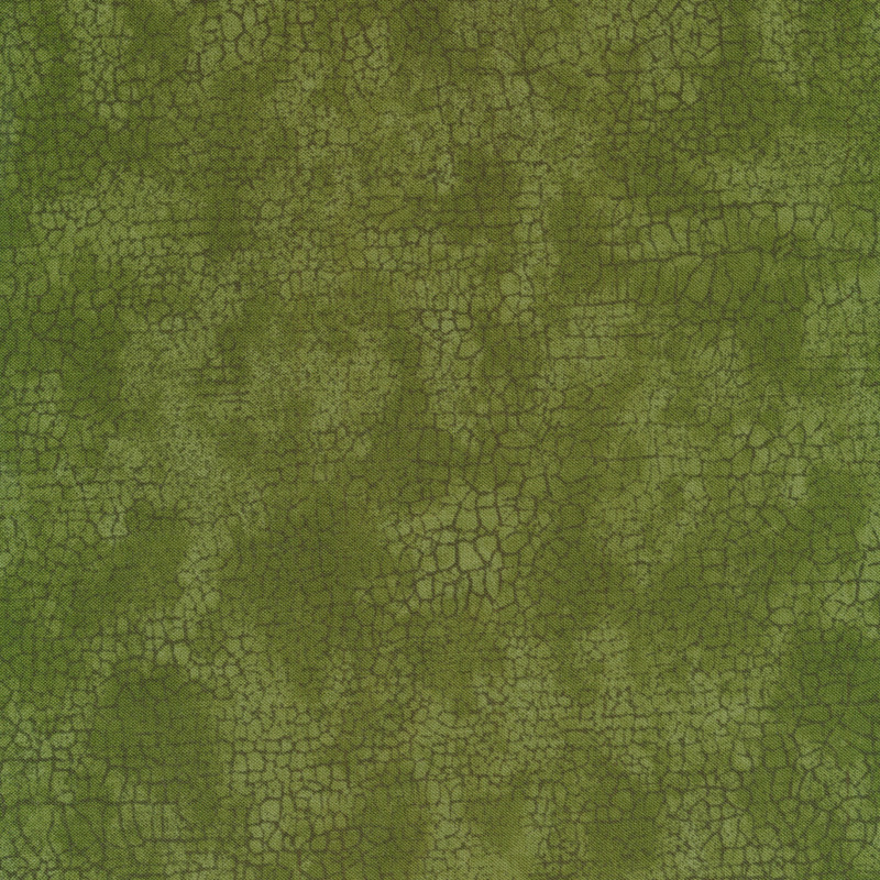 Green mottled and cracked fabric 