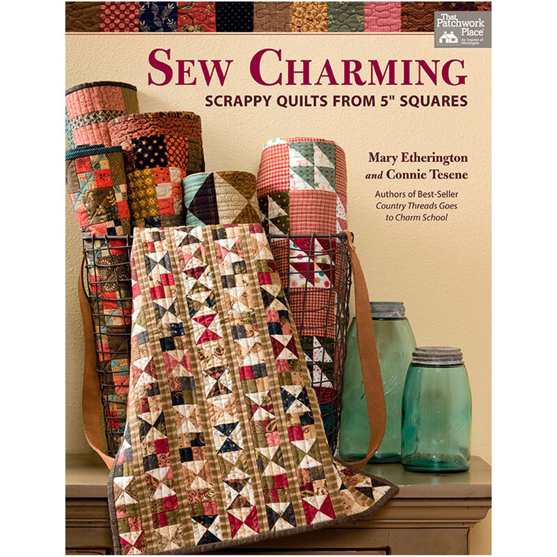 The front of the Sew Charming Scrappy Quilts book