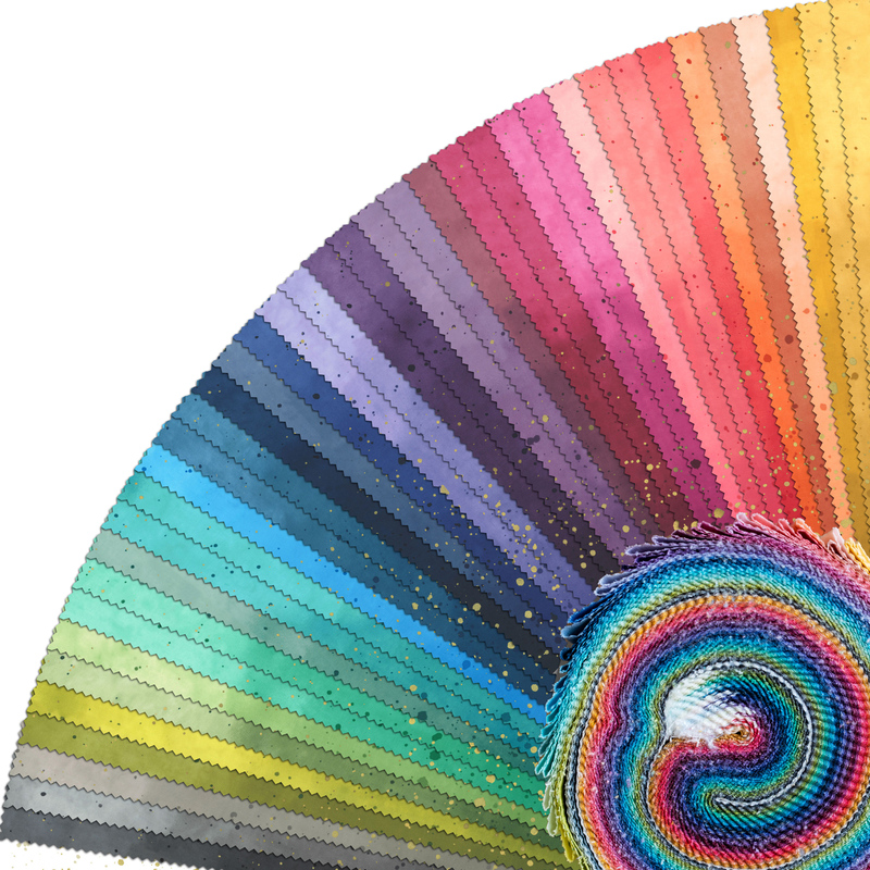 Ombre Galaxy Metallic Jelly Roll by Moda Fabrics Shabby Fabrics