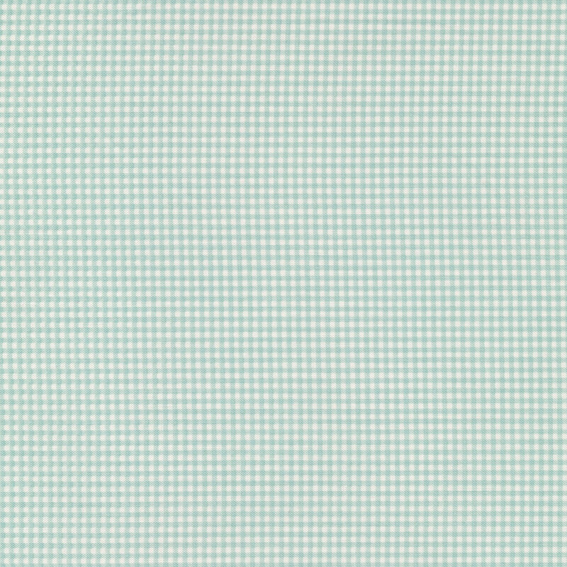 Blue and white gingham fabric