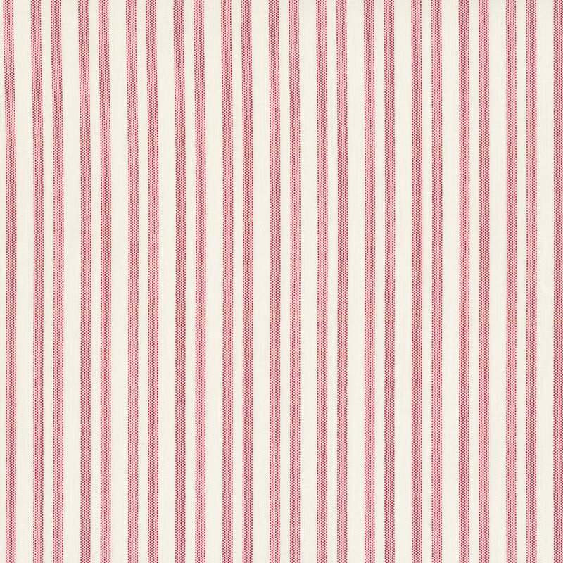 Red dotted stripes on a cream background