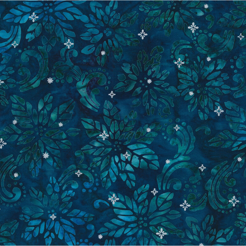 Blue Winter Sparkle Artisan Batiks 10 Squares | Lunn Studios for Robert Kaufman Fabrics