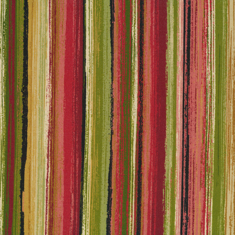Green, red, and gold stripe pattern.