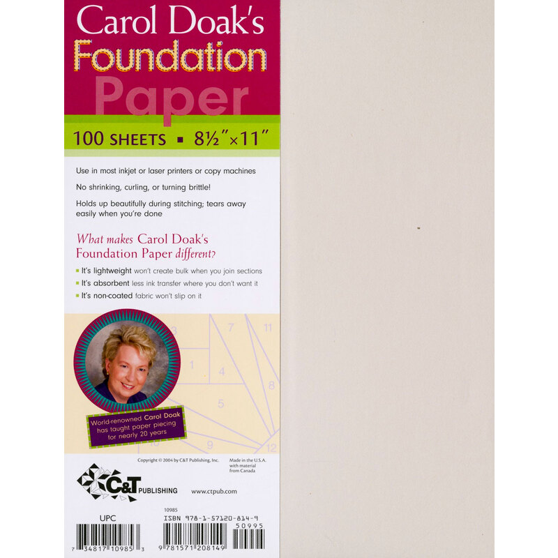 A pack of Carol Doak's Foundation Paper - 100 sheets