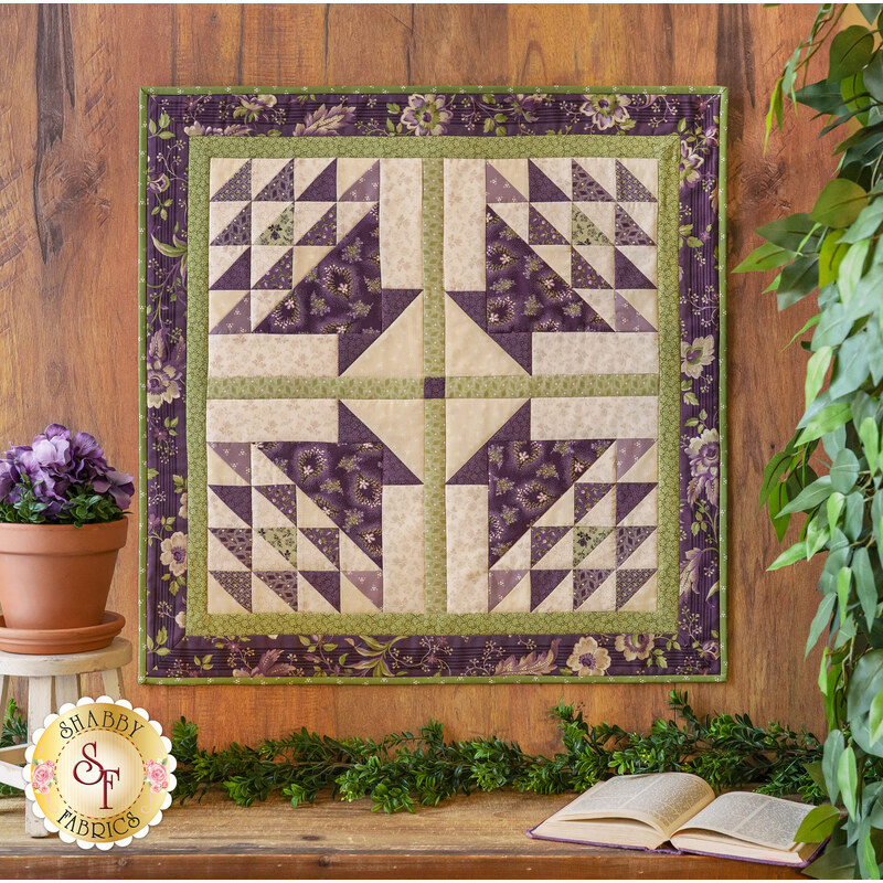 Baskets Wall Hanging Kit Purple Passion Shabby Fabrics