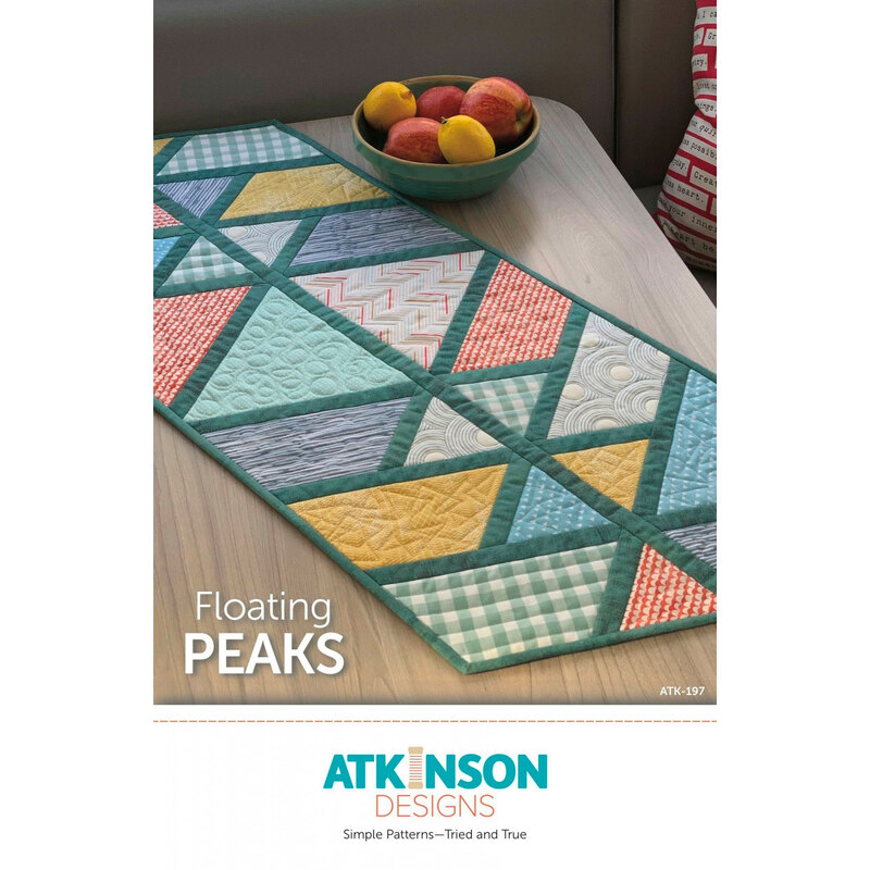 The front of the Floating Peaks pattern by Atkinson Designs