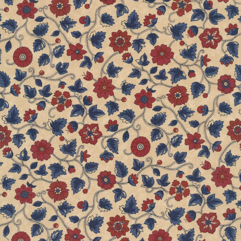 Freedom Road 969011 Tan Multi by Kansas Troubles Quilters from Moda