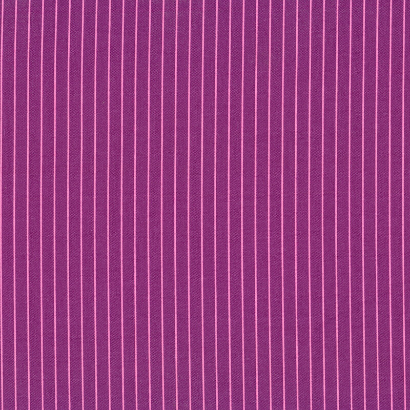 Purple fabric with small pink stripes