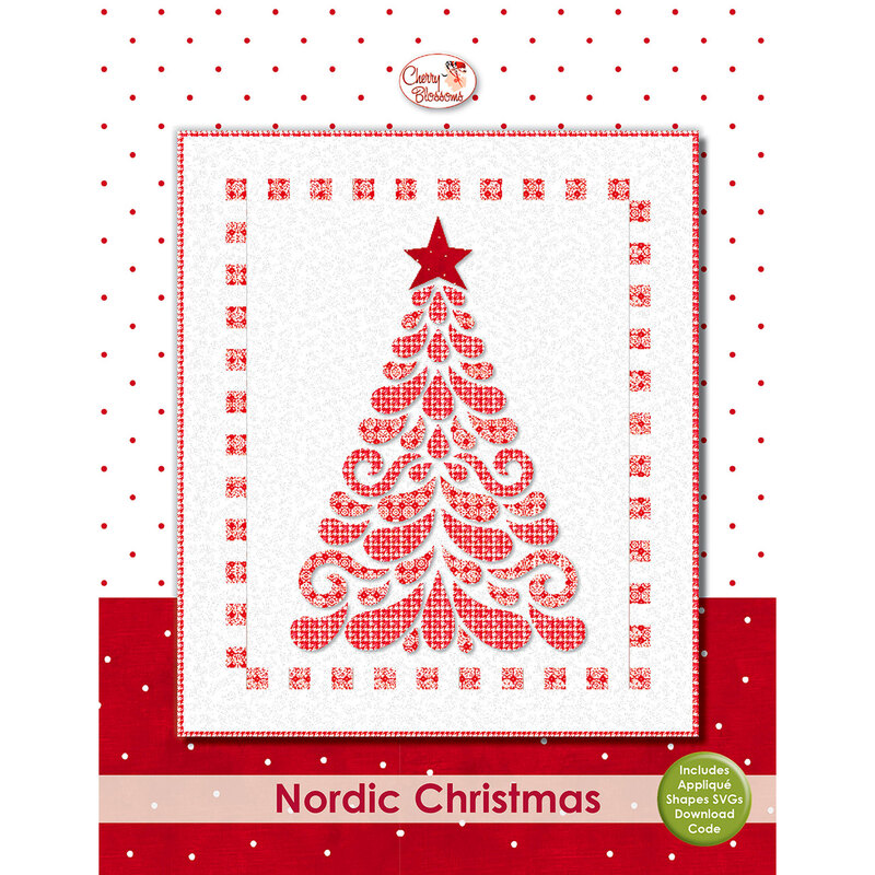 The front of the Nordic Christmas sewing pattern by Cherry Blossoms