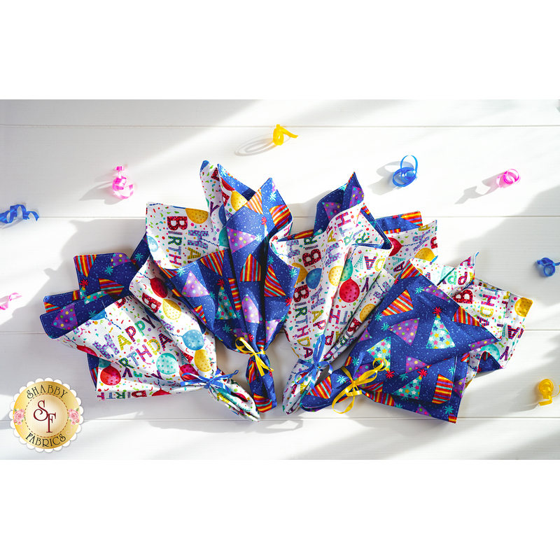 Cloth Napkins Kit Party Line Makes 4 Shabby Fabrics
