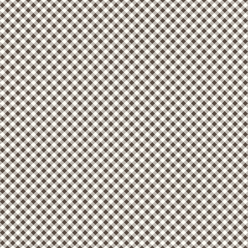 Fabric of a small diagonal black gingham print