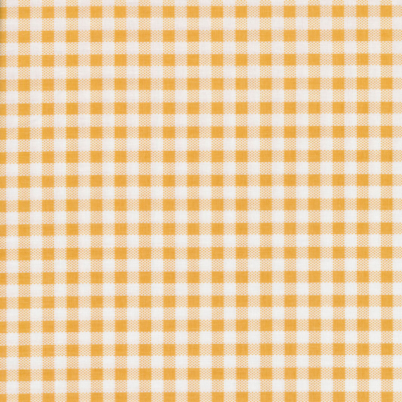 Fabric of a yellow gingham print
