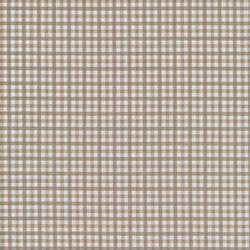 Fabric of a small gray gingham print