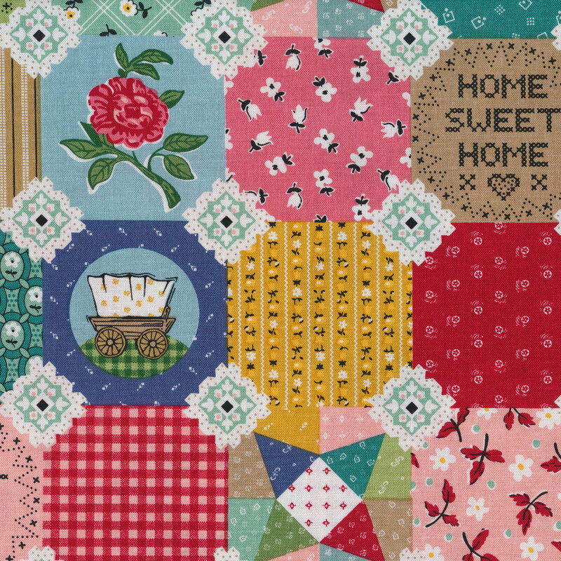 Farm Girl Vintage 2 Quilt Kit featuring Book by Lori Holt, Fabrics by Lori  Holt