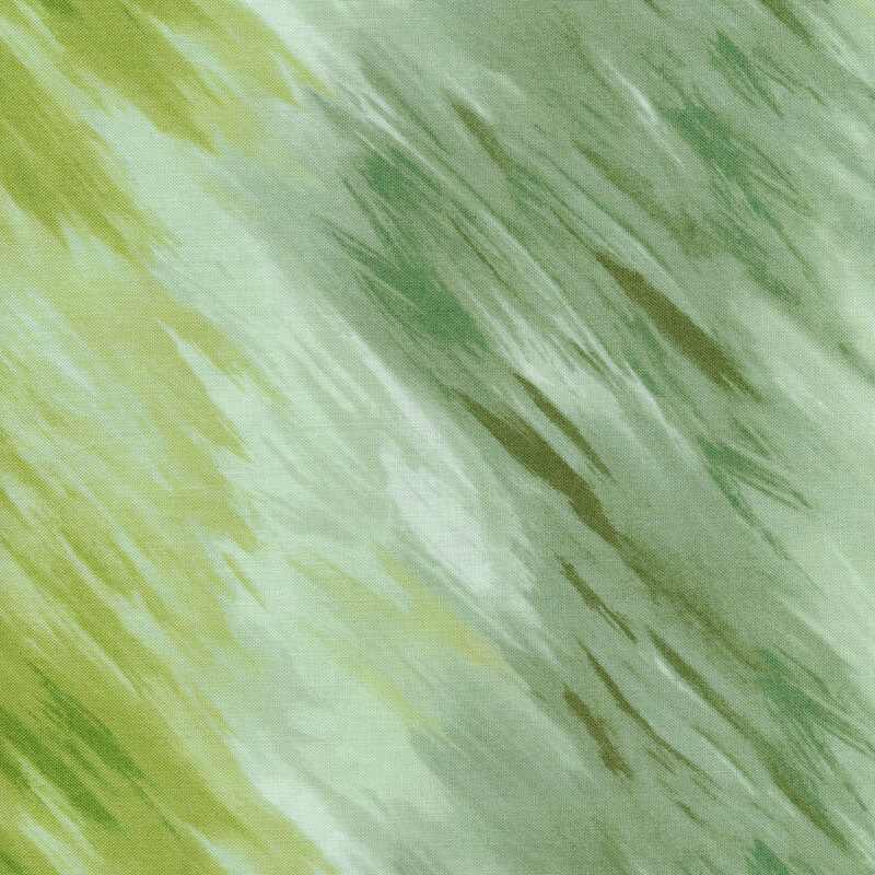 Tonal green mottled fabric with a brushed look